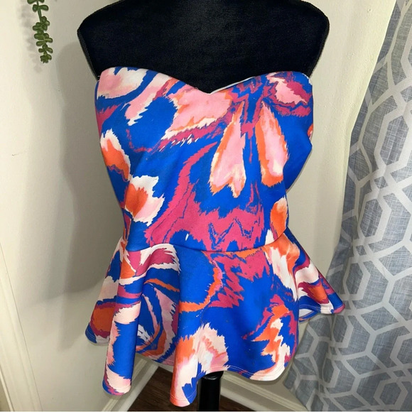 Strapless peplum top from Fashion to Figure - Picture 1 of 8